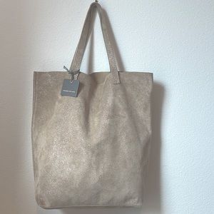 NWT Monserat de Lucca Suede Tote Bag
